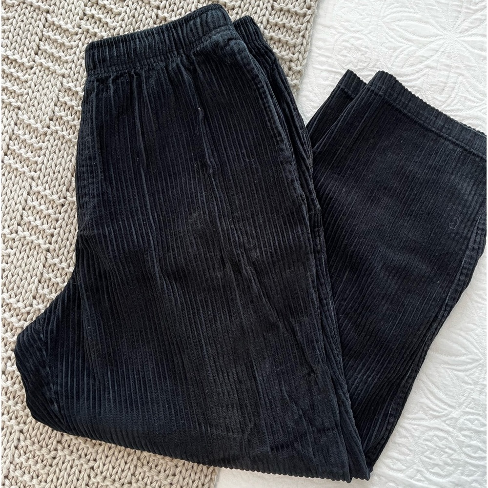 🖤🪩✨MENS Urban Outfitters Black Corduroy Ankle Pants
